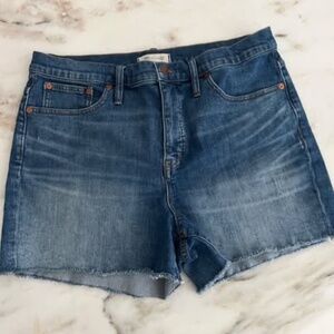 Madewell High Rise Denim Shorts Size 32